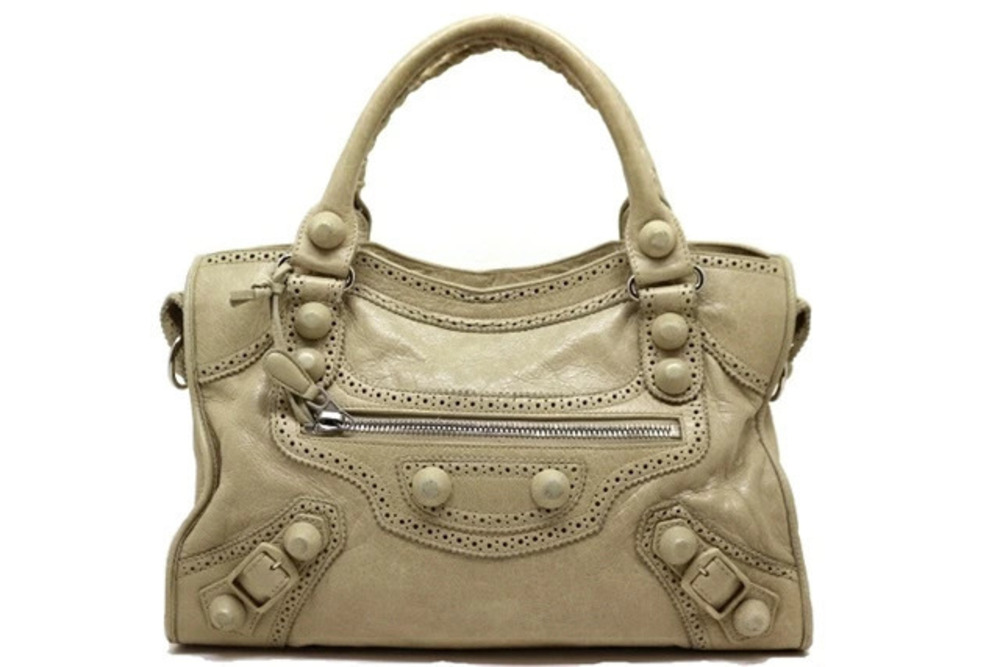 Balenciaga The City handbag Beige Cream leather